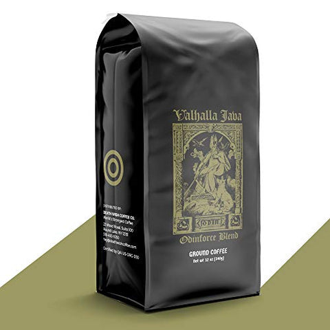 VALHALLA JAVA Bagged Coffee Grounds [12 Oz.], 1-Pack