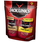 Jack Link’s Variety Pack - Original, Teriyaki (9 Count of 1.25 oz Bags)