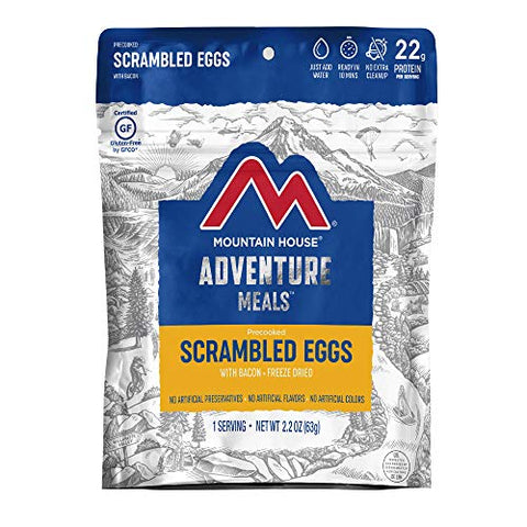 Mountain House, Scrambled Eggs with Bacon - Single Serving